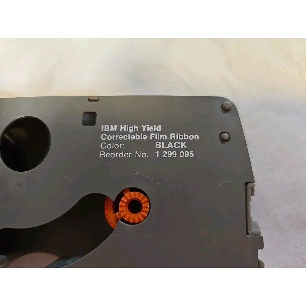 VINTAGE IBM High Yield Correctable Film Ribbon BLACK #1299095 USA Free Spool